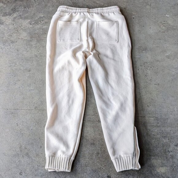 Anthropologie Saturday Sunday Ivory Dylan Cropped Snap Ankle Joggers small - Picture 9 of 9
